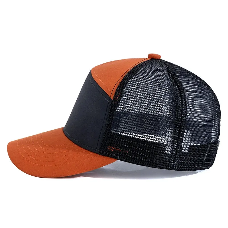 Adjustable Blank Baseball Cap Splicing Colors