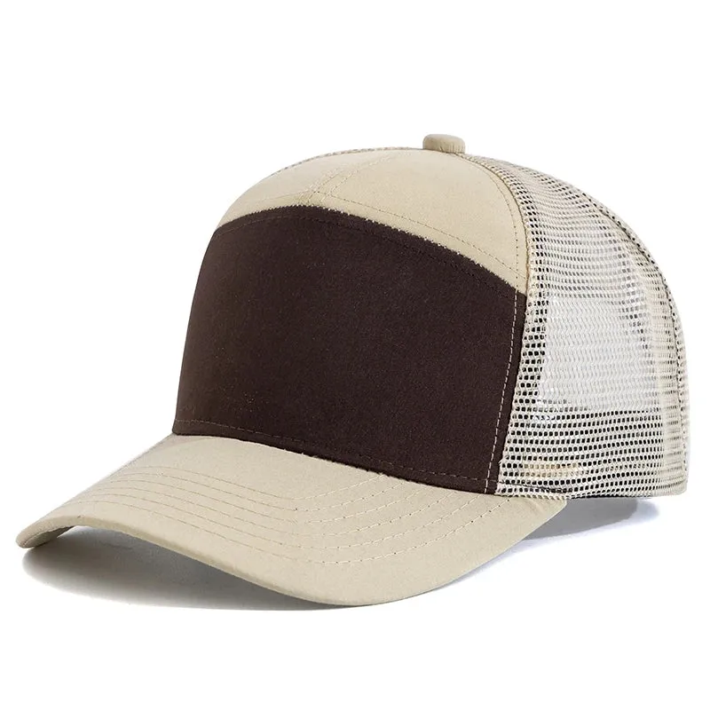 Adjustable Blank Baseball Cap Splicing Colors