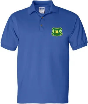 ALLNTRENDS Men's Polo T Shirt Forest Service Embroidered USDA National US Tee