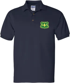 ALLNTRENDS Men's Polo T Shirt Forest Service Embroidered USDA National US Tee