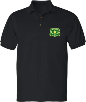 ALLNTRENDS Men's Polo T Shirt Forest Service Embroidered USDA National US Tee