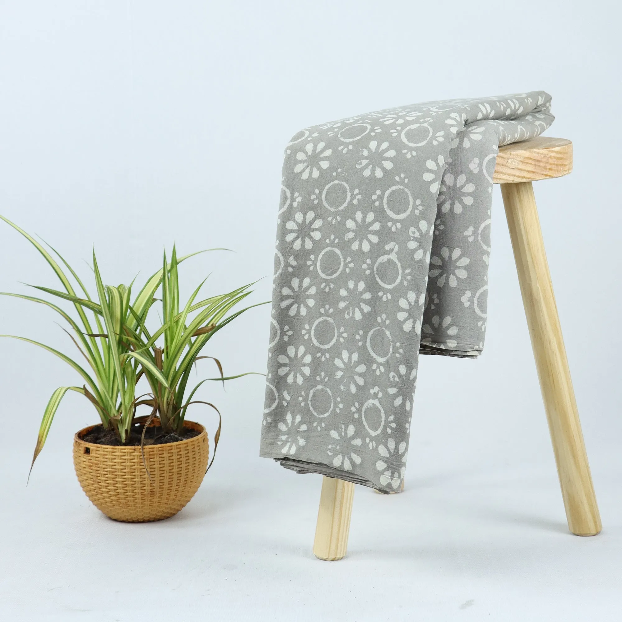 Block Printed Voile Soft Cotton Fabric