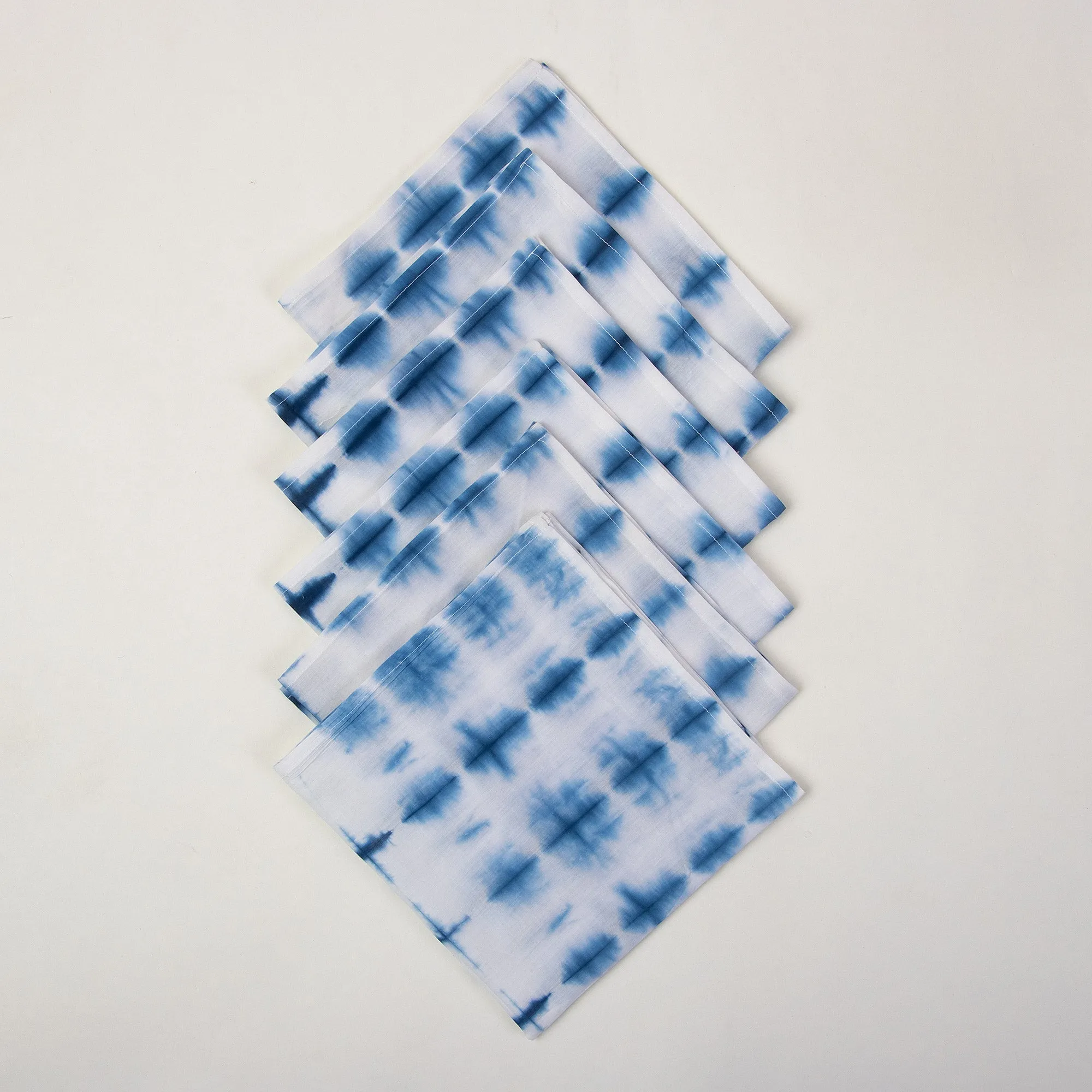 Blue Tie Dye Soft Cotton Reusable Rumal (Napkins)