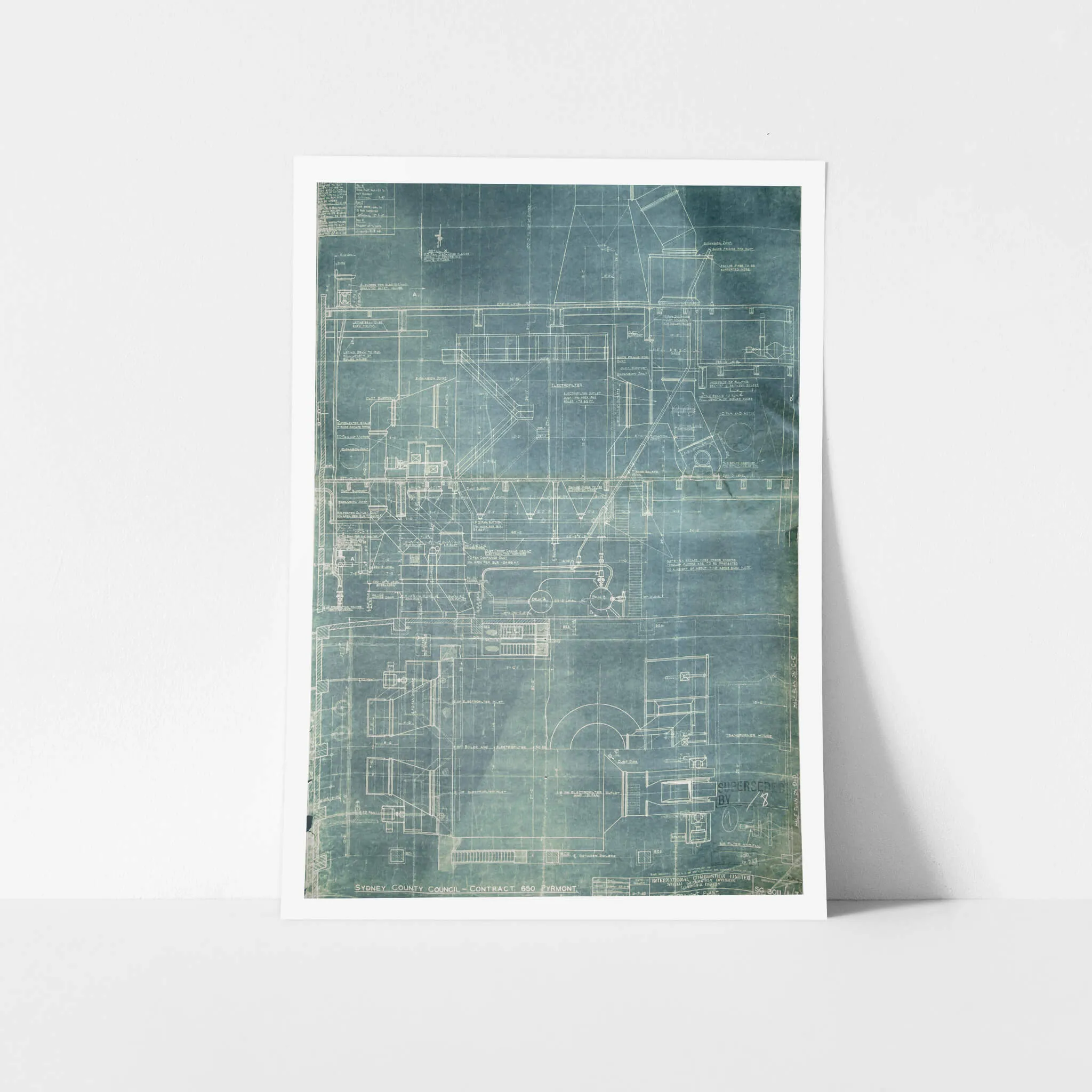 Boiler Blueprint | White Bay Power Station