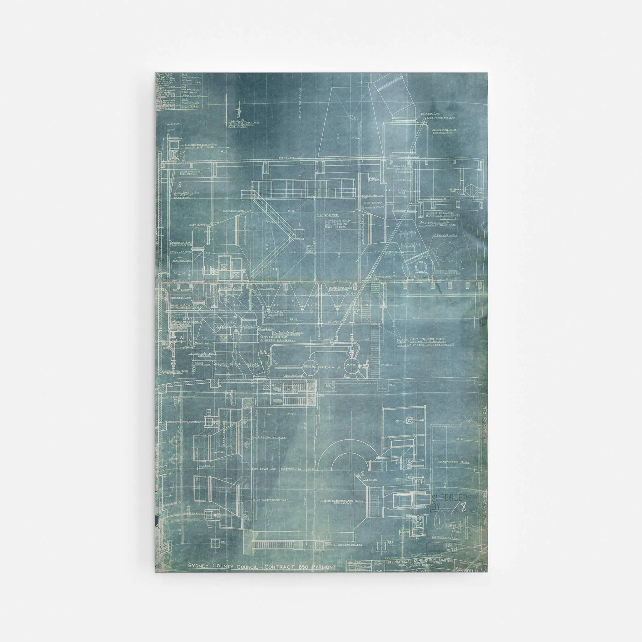 Boiler Blueprint | White Bay Power Station