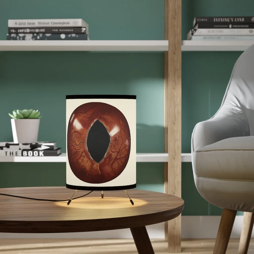 Cat Eyes Tripod Lamp with High-Res Printed Shade, US\CA plug