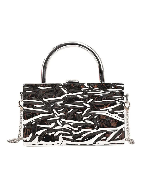Chains Solid Color Crossbody Bags Handbags