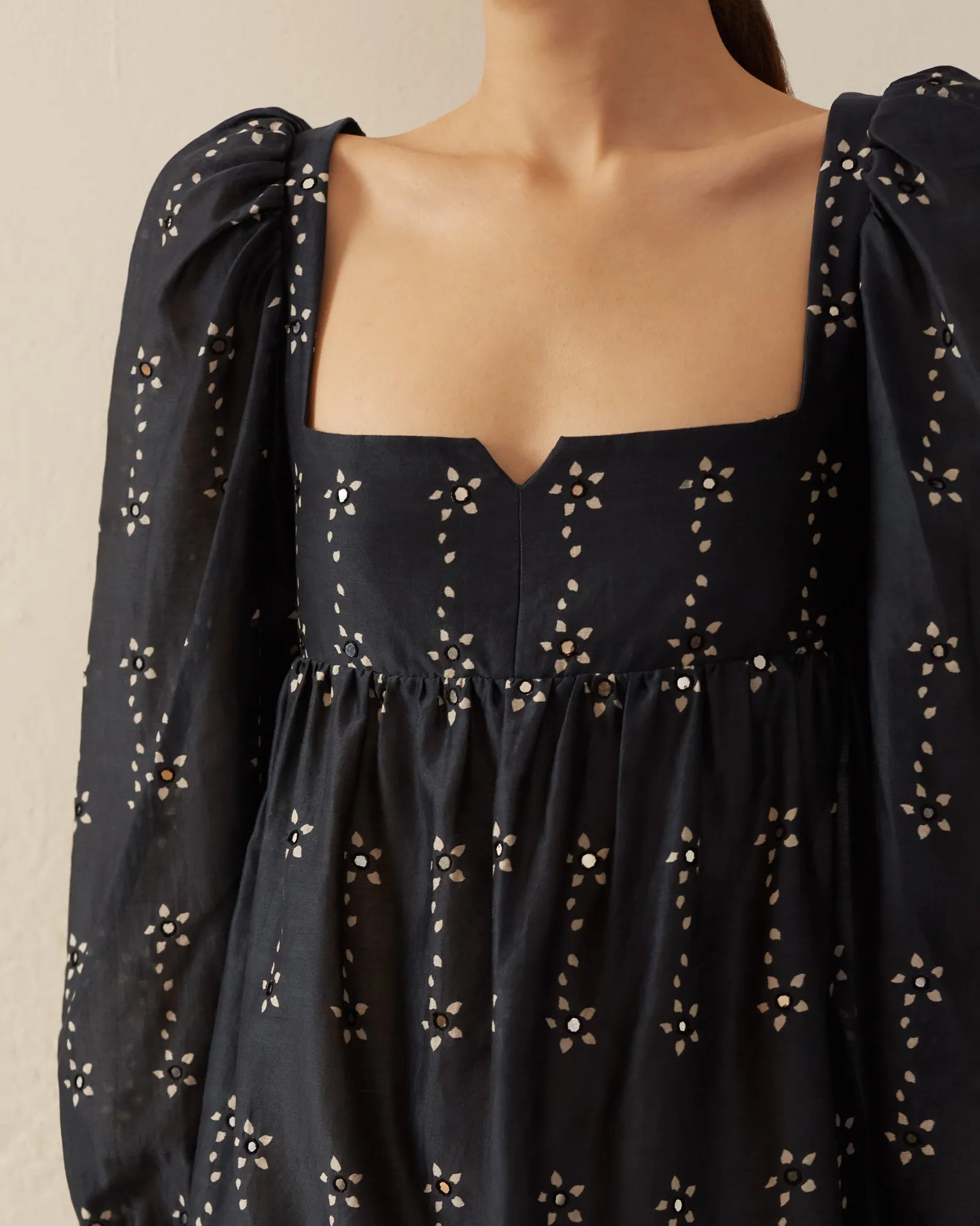 Christina Black Bloom Dress
