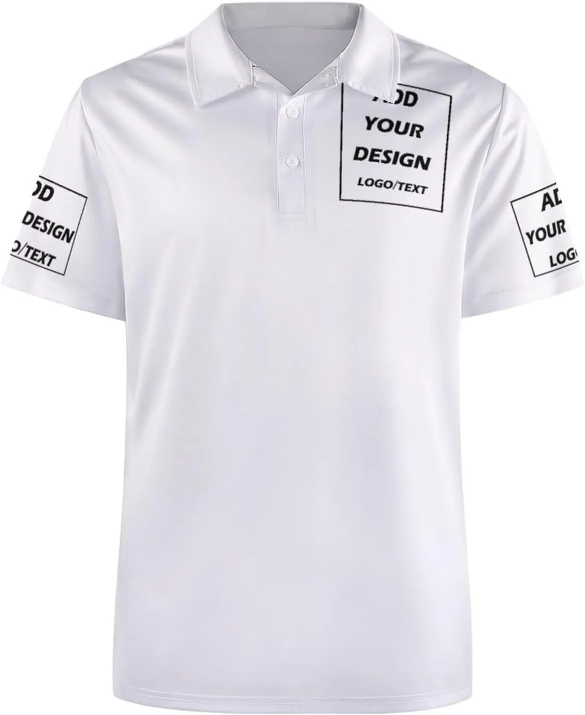 Custom Polo Shirts for Men Design Your Own Text Logo Embroidered Print Personalized Polo Shirt