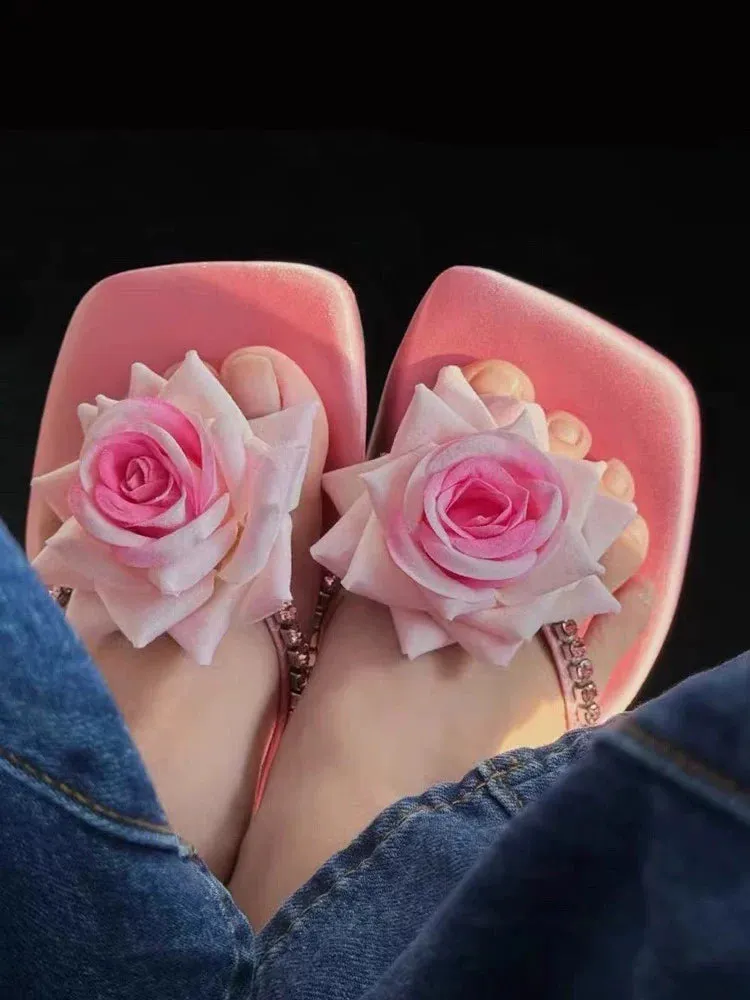 Dixie Floral Sandals in Pink