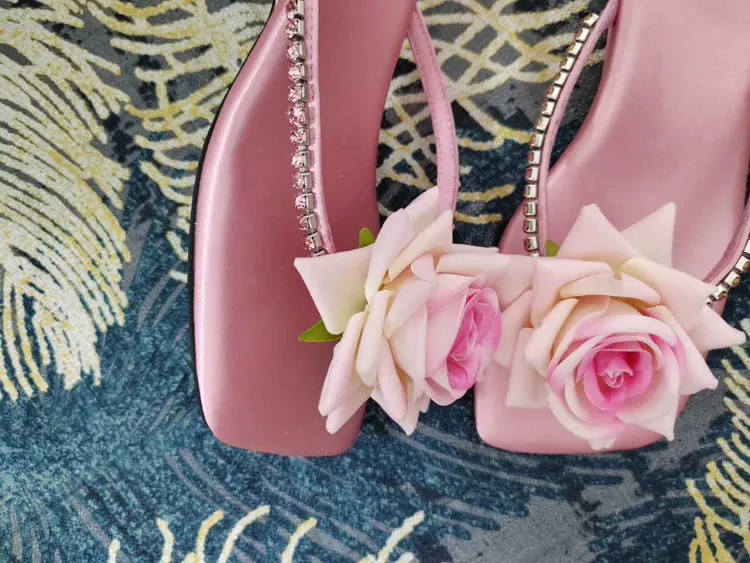 Dixie Floral Sandals in Pink