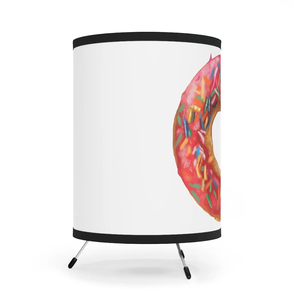 Donut Tripod Lamp with High-Res Printed Shade, US\CA plug