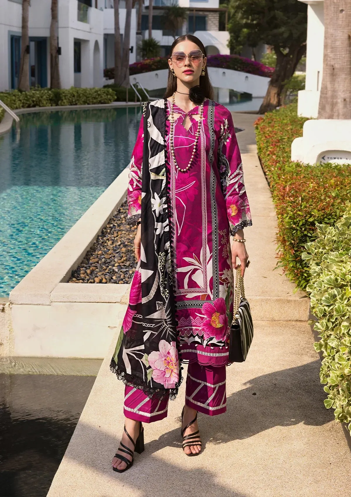 Elaf Prints Lawn Collection – EOP-08A PETUNIA