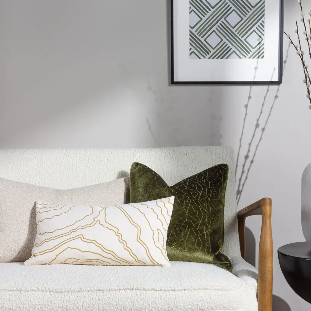Elise Geometric Cushion Nougat
