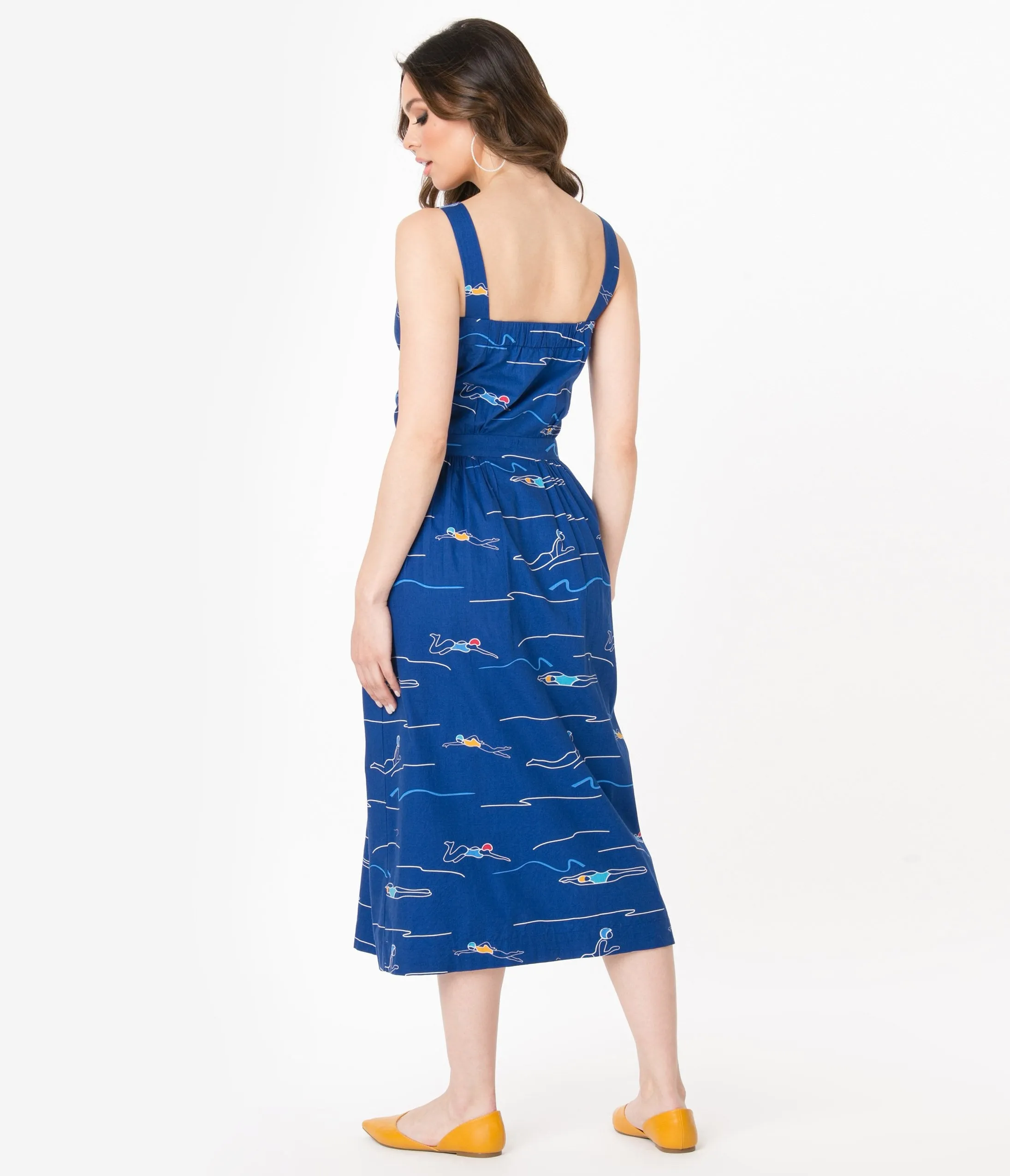 Emily & Fin Blue Divers Print Liana Sundress