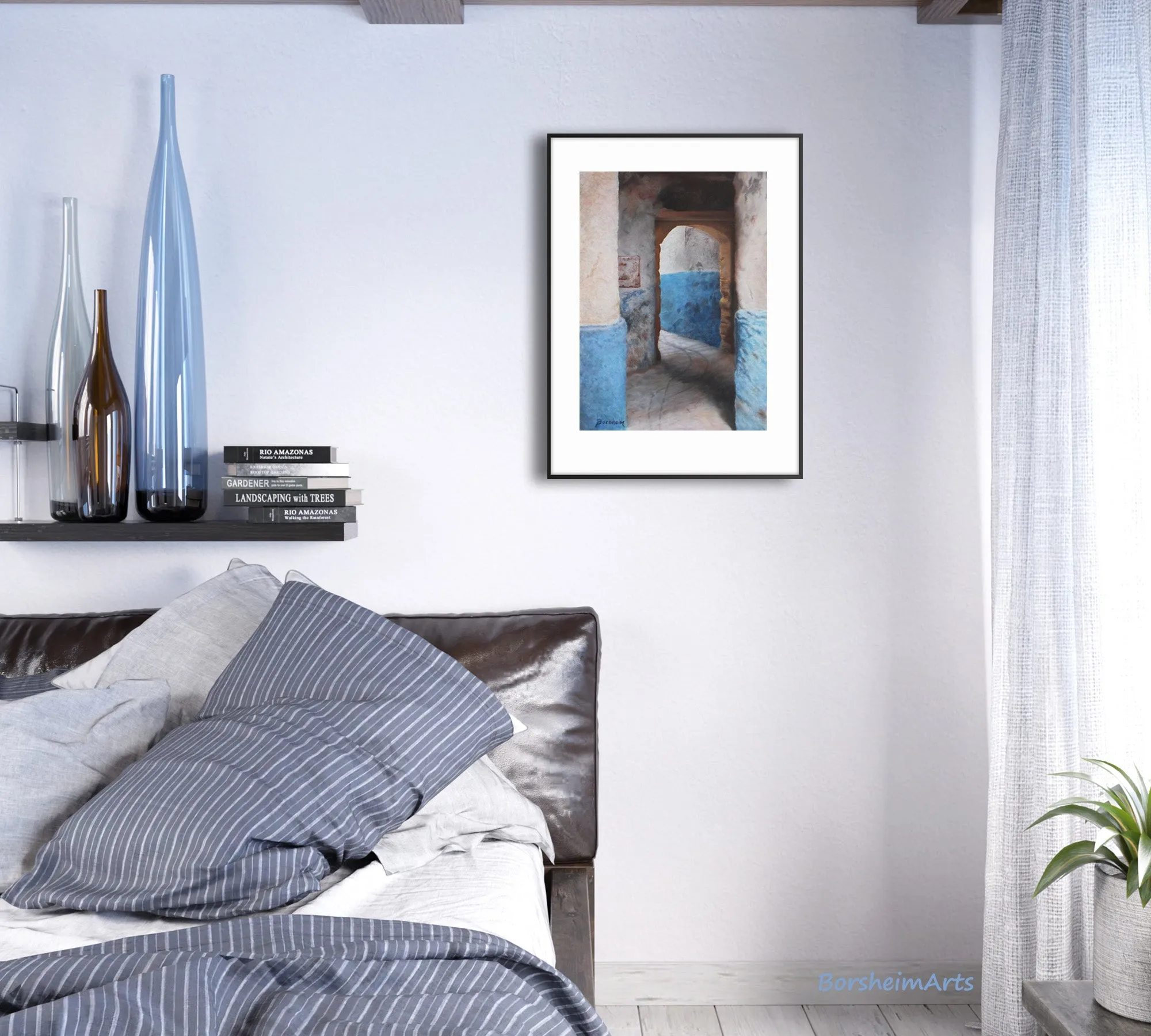 Essaouira Morocco The Blue Path Prints