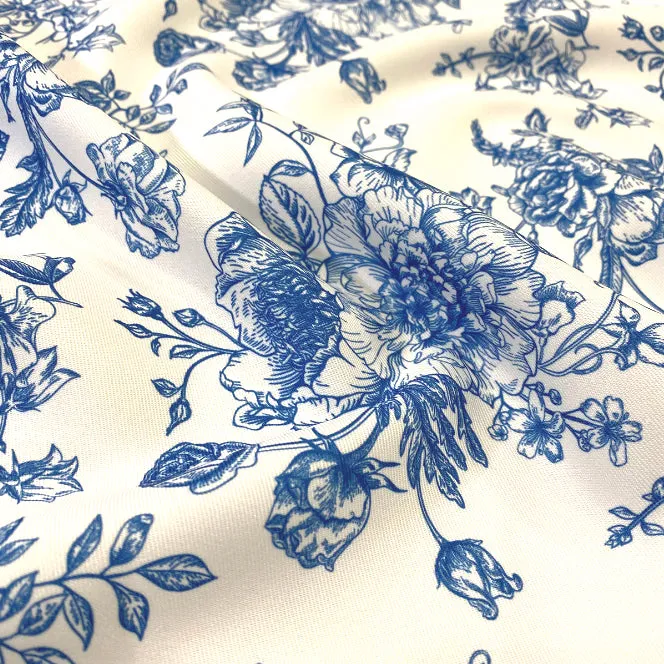 French Toile (Poly Print) Table Linen