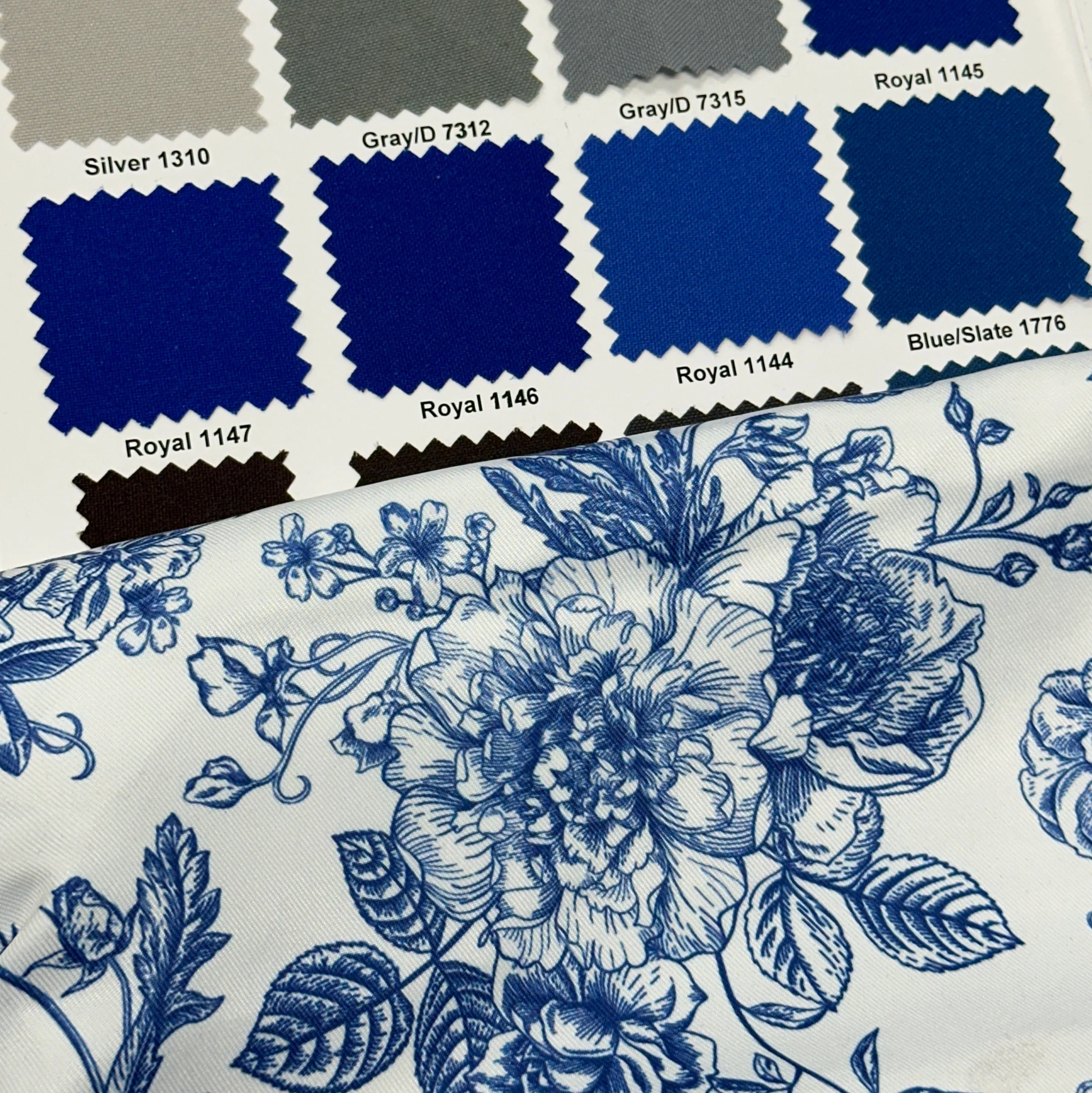 French Toile (Poly Print) Table Linen