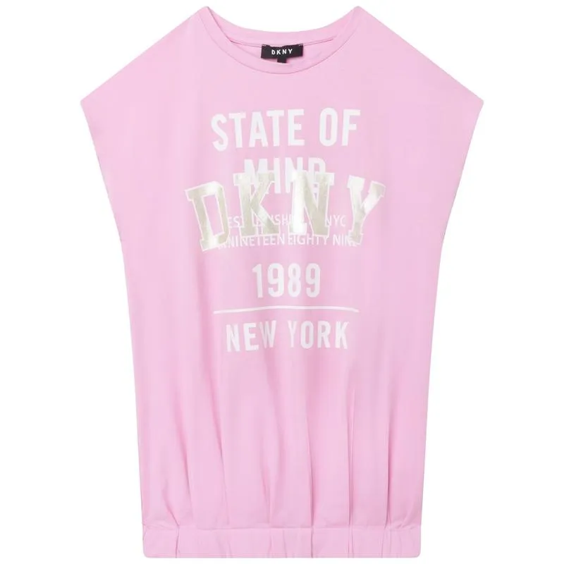 Girls Pink Sleevels Dress
