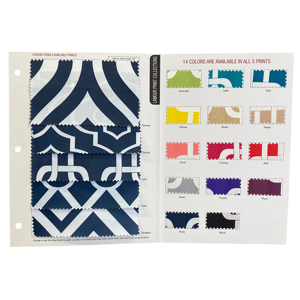 Groovy Print (Lamour) Table Runner in Red