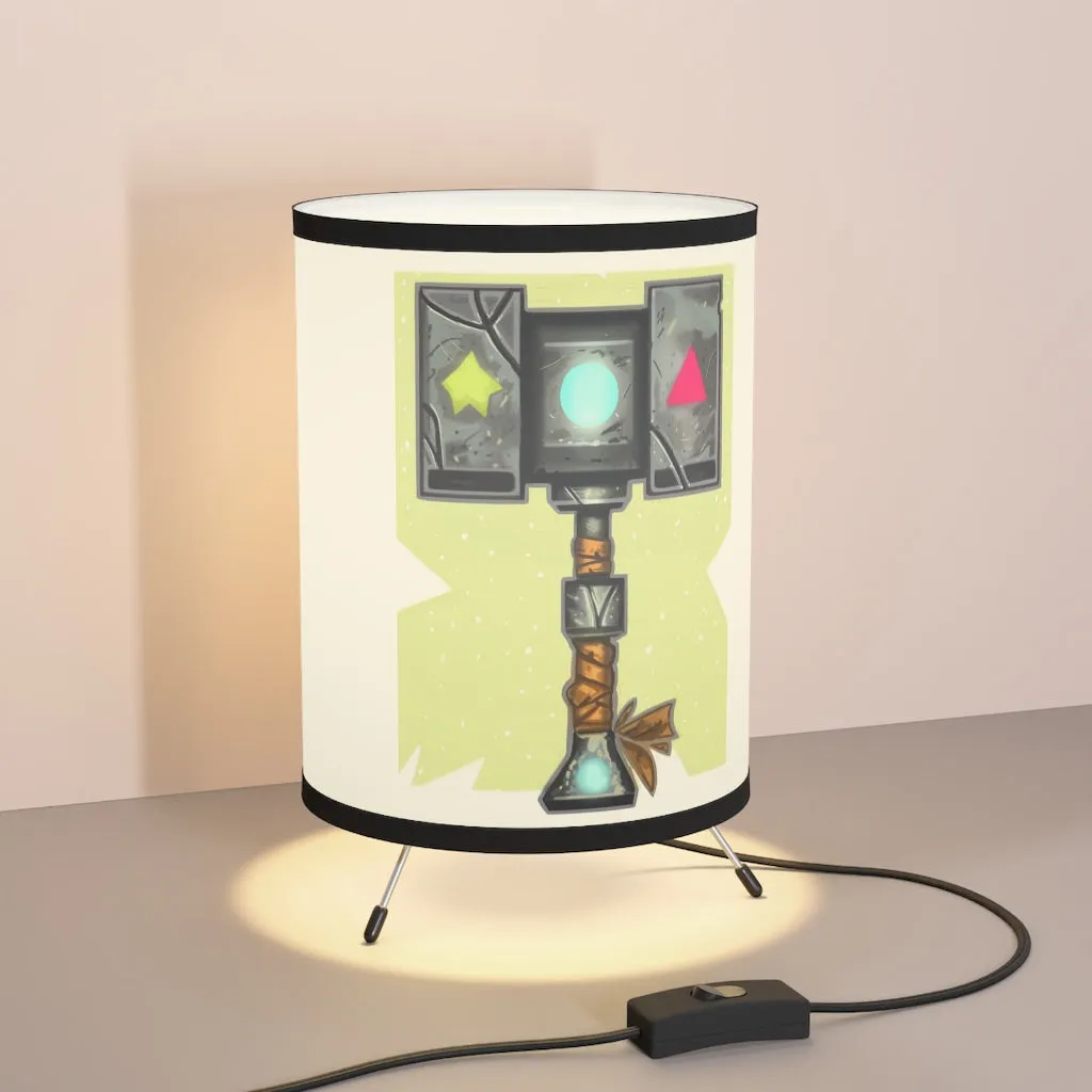 Hammer Tripod Lamp with High-Res Printed Shade, US\CA plug