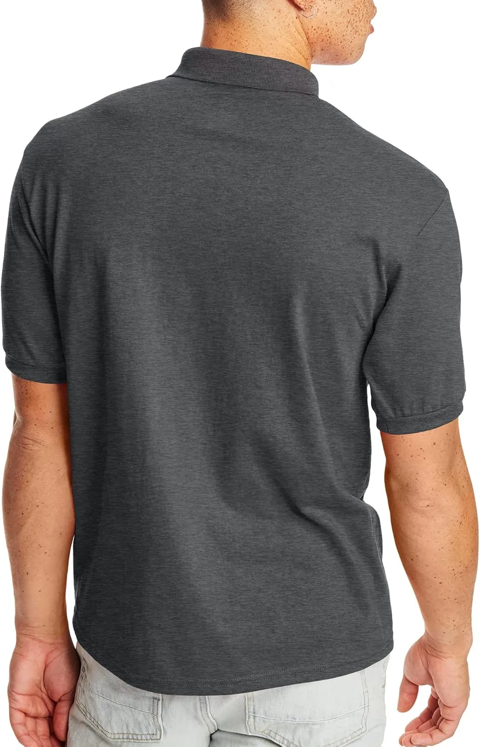 Hanes Men's Short-Sleeve Jersey Pocket Polo (Pack of 2)