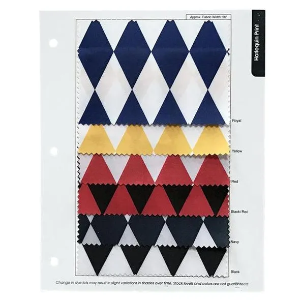 Harlequin Print (Lamour) Table Linen in Black and Red