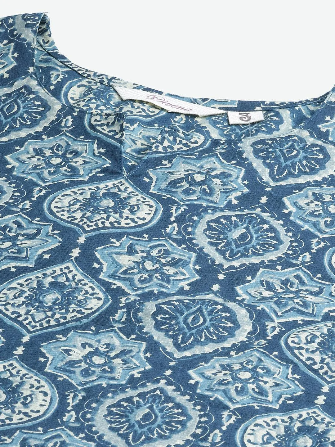 Jashvi  Indigo Cotton Nightwear/Loungewear