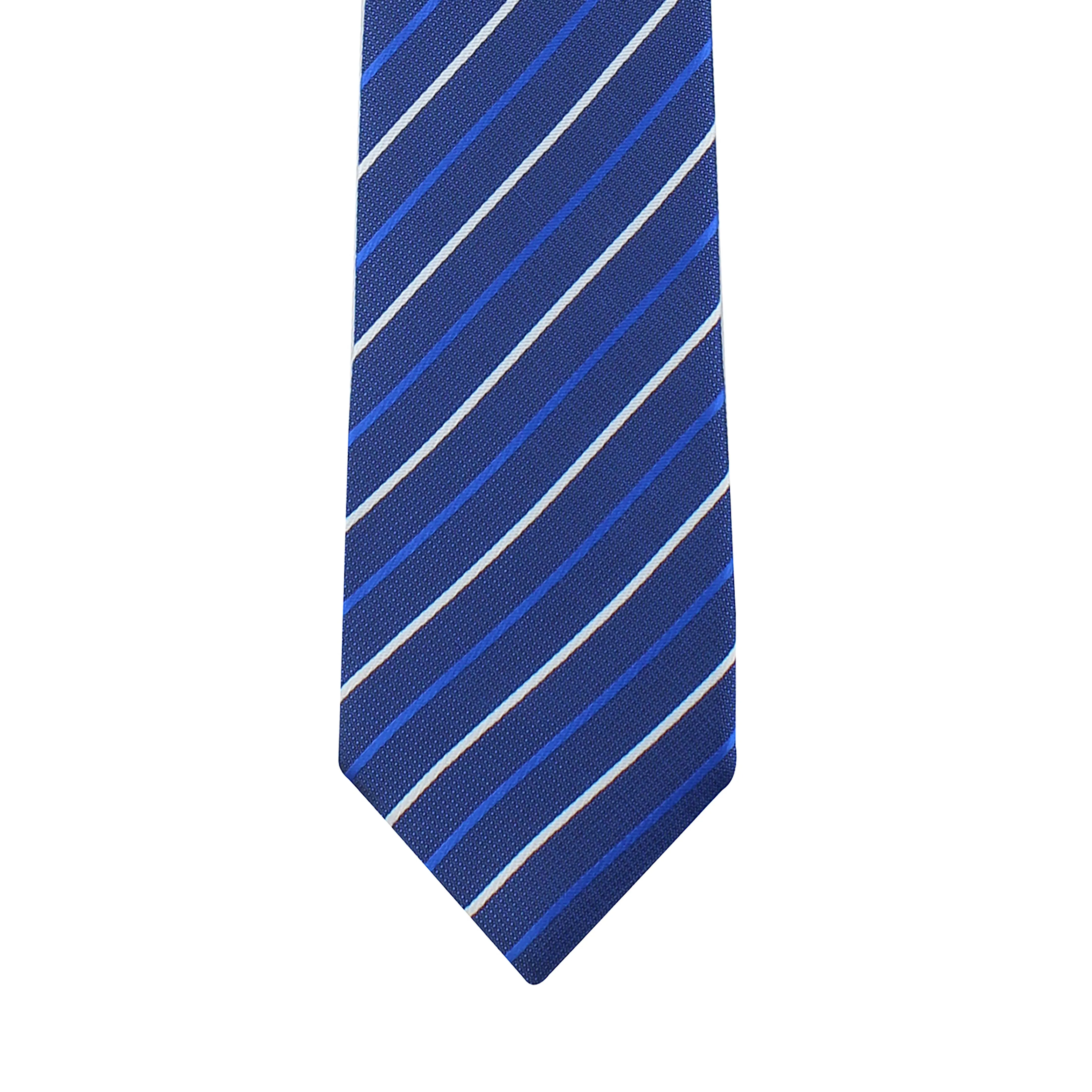 Kovove Elegant Stripes Blue Necktie for Men