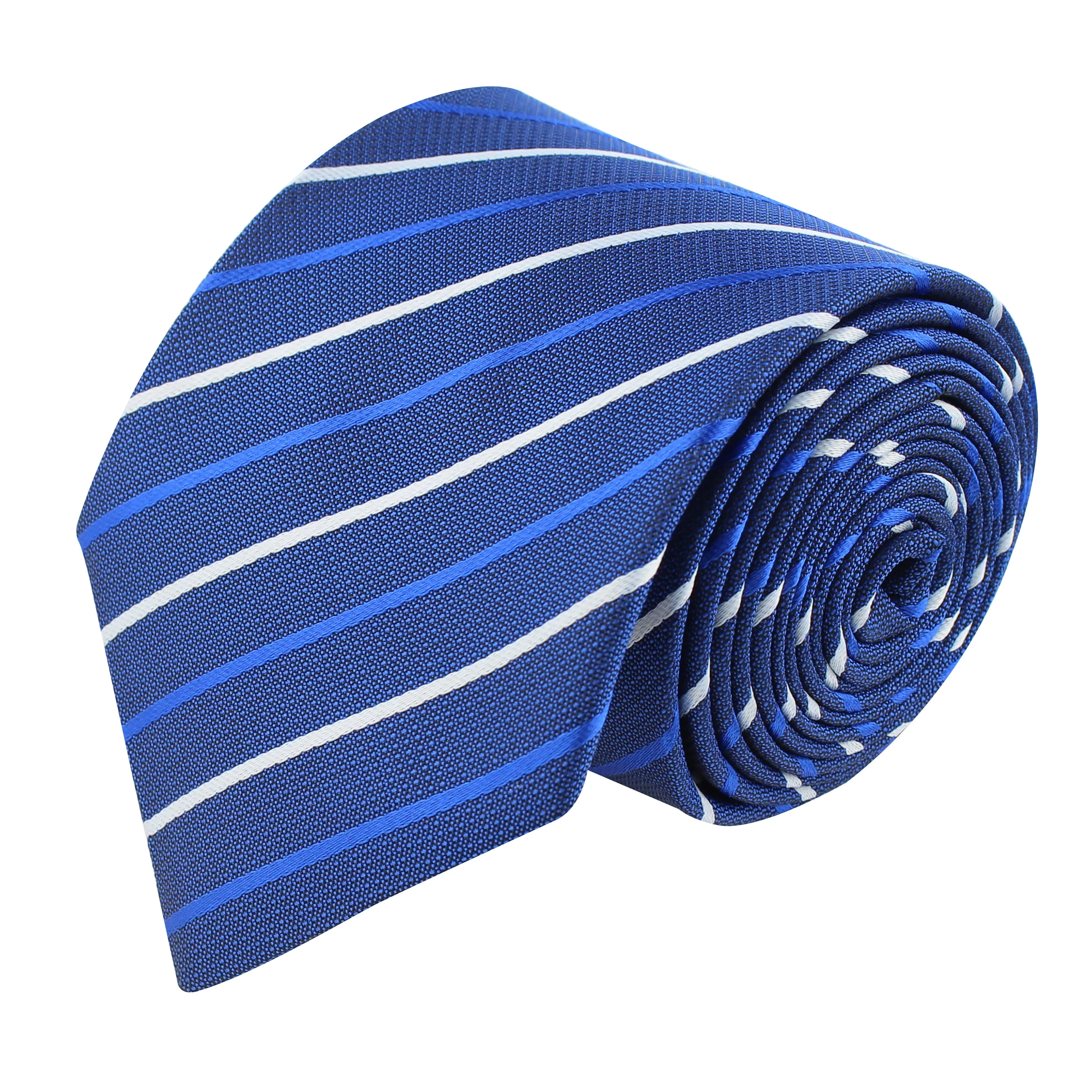 Kovove Elegant Stripes Blue Necktie for Men