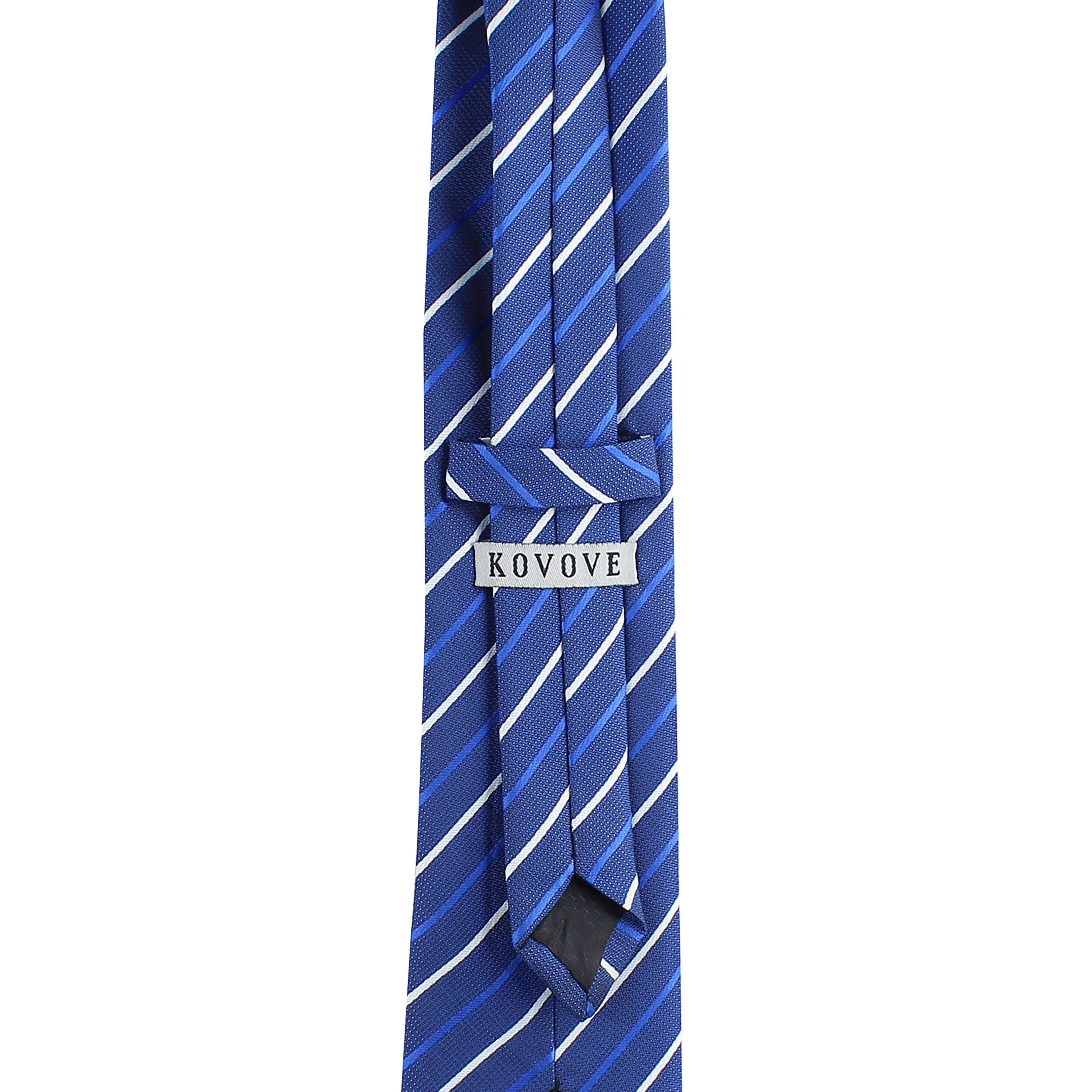 Kovove Elegant Stripes Blue Necktie for Men