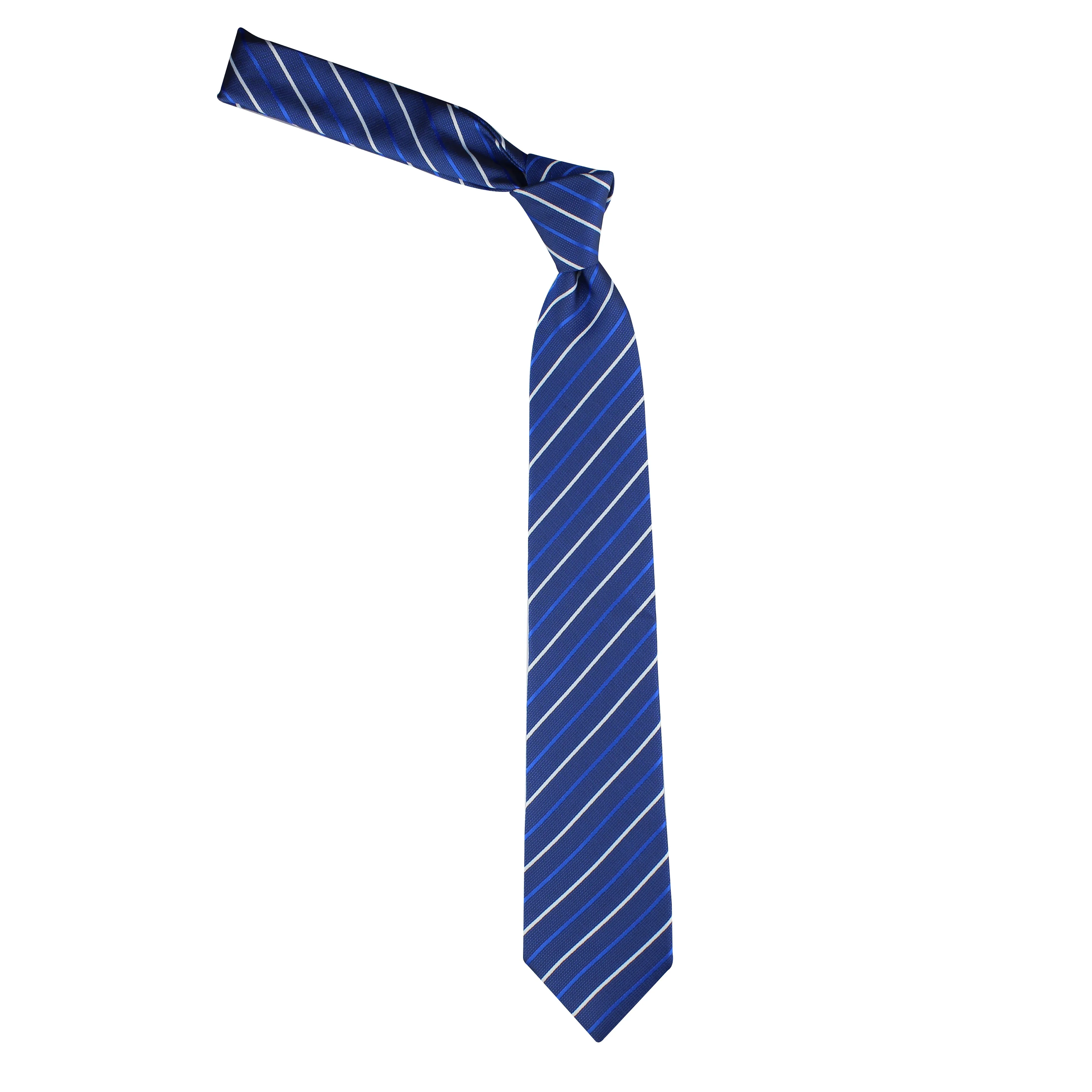 Kovove Elegant Stripes Blue Necktie for Men