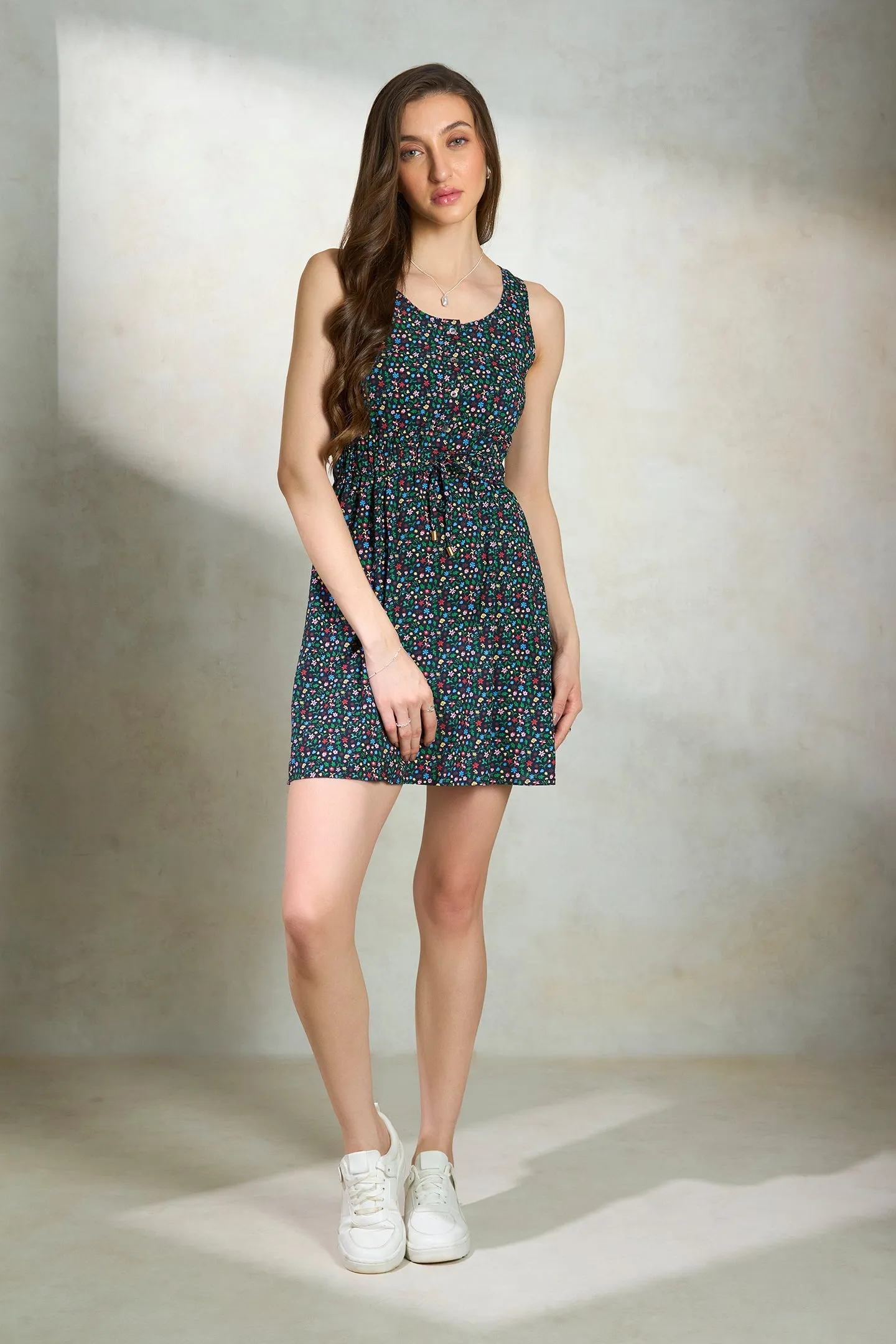 Lina|Printed Shift Dress