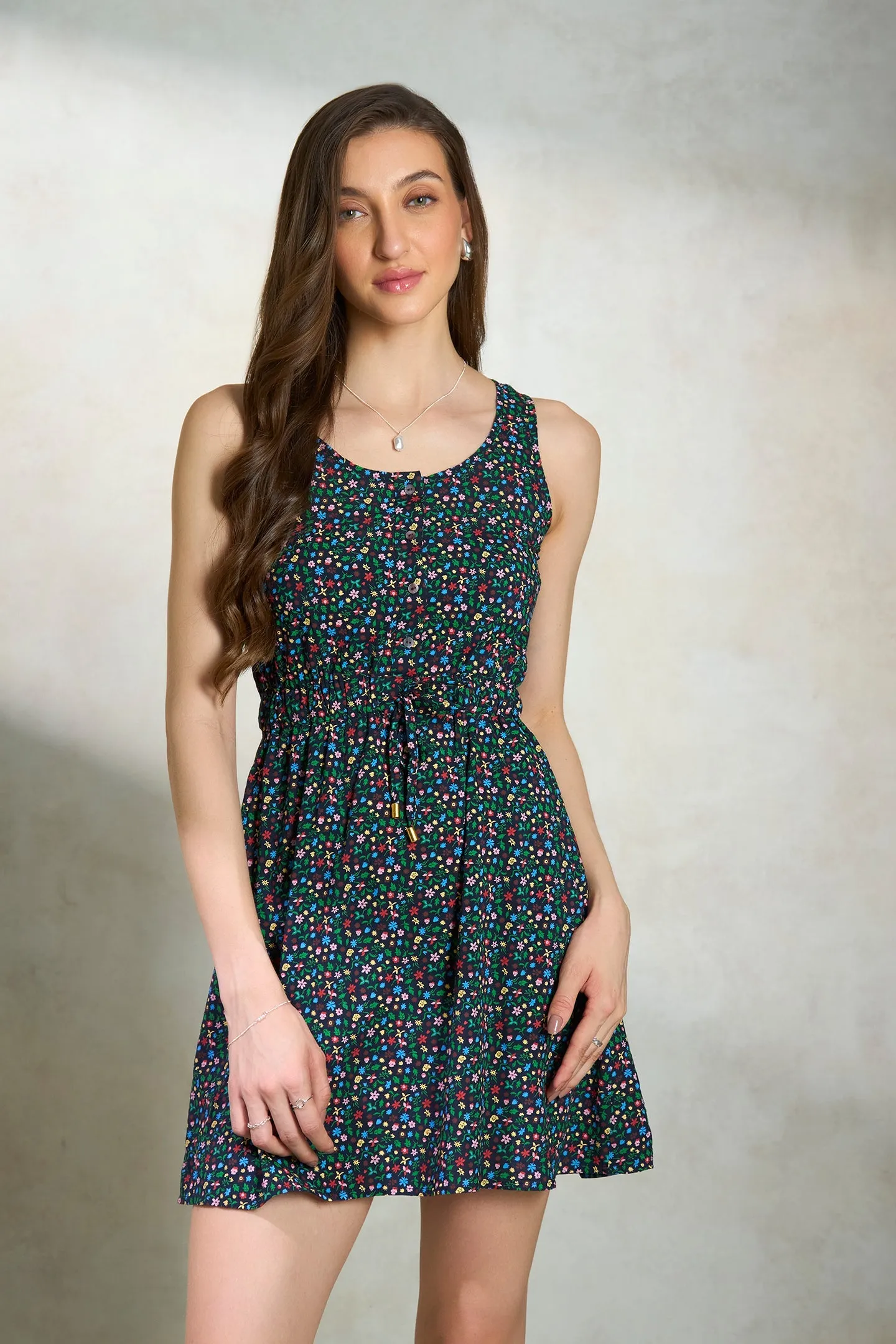 Lina|Printed Shift Dress