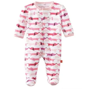 Magnificent Baby Pink Hot Dog Magnetic Footie