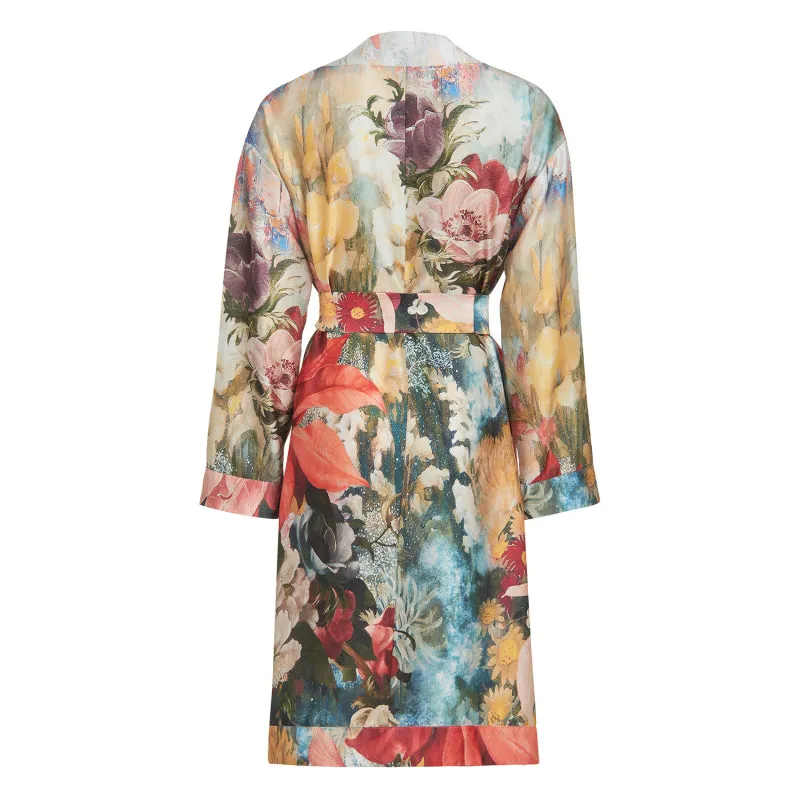 Magnolia Floral Print Painter's Robe