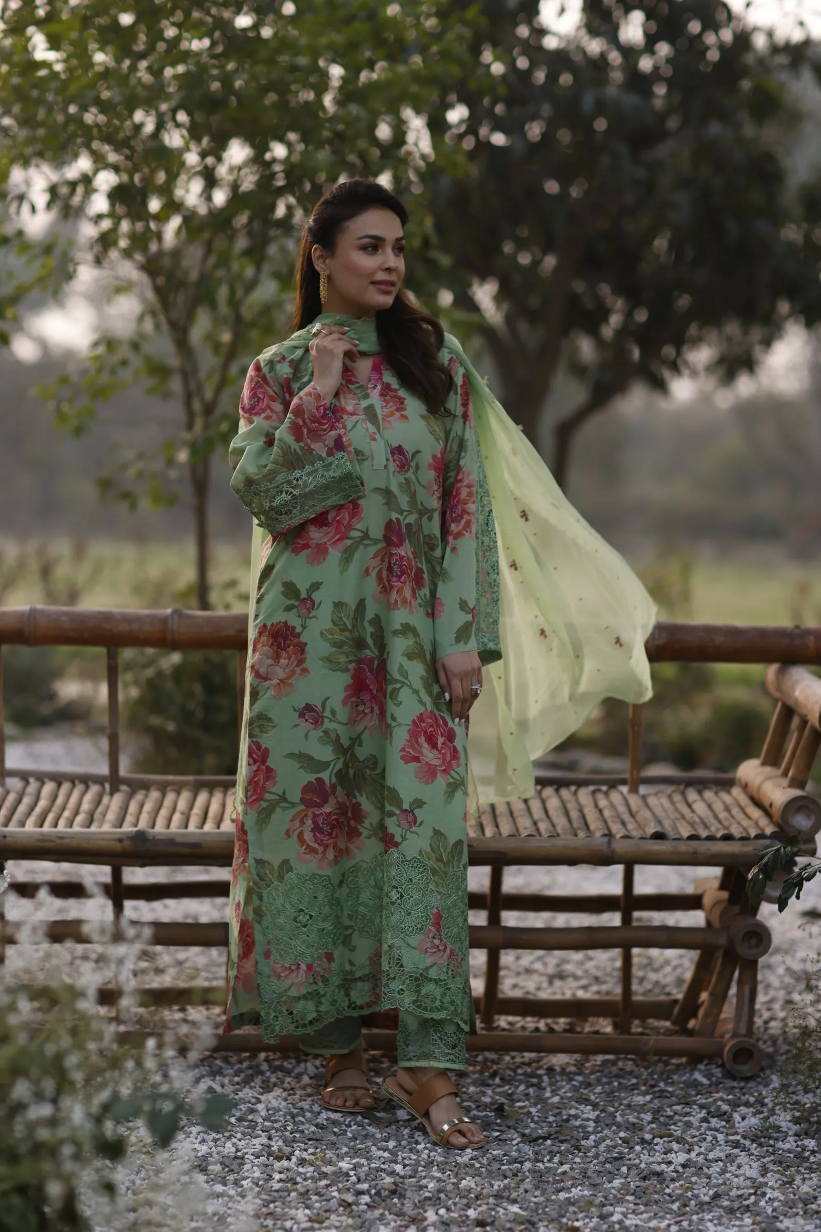Manara by Maria Asif Baig - Vintage Flora Lawn Collection – OHARA