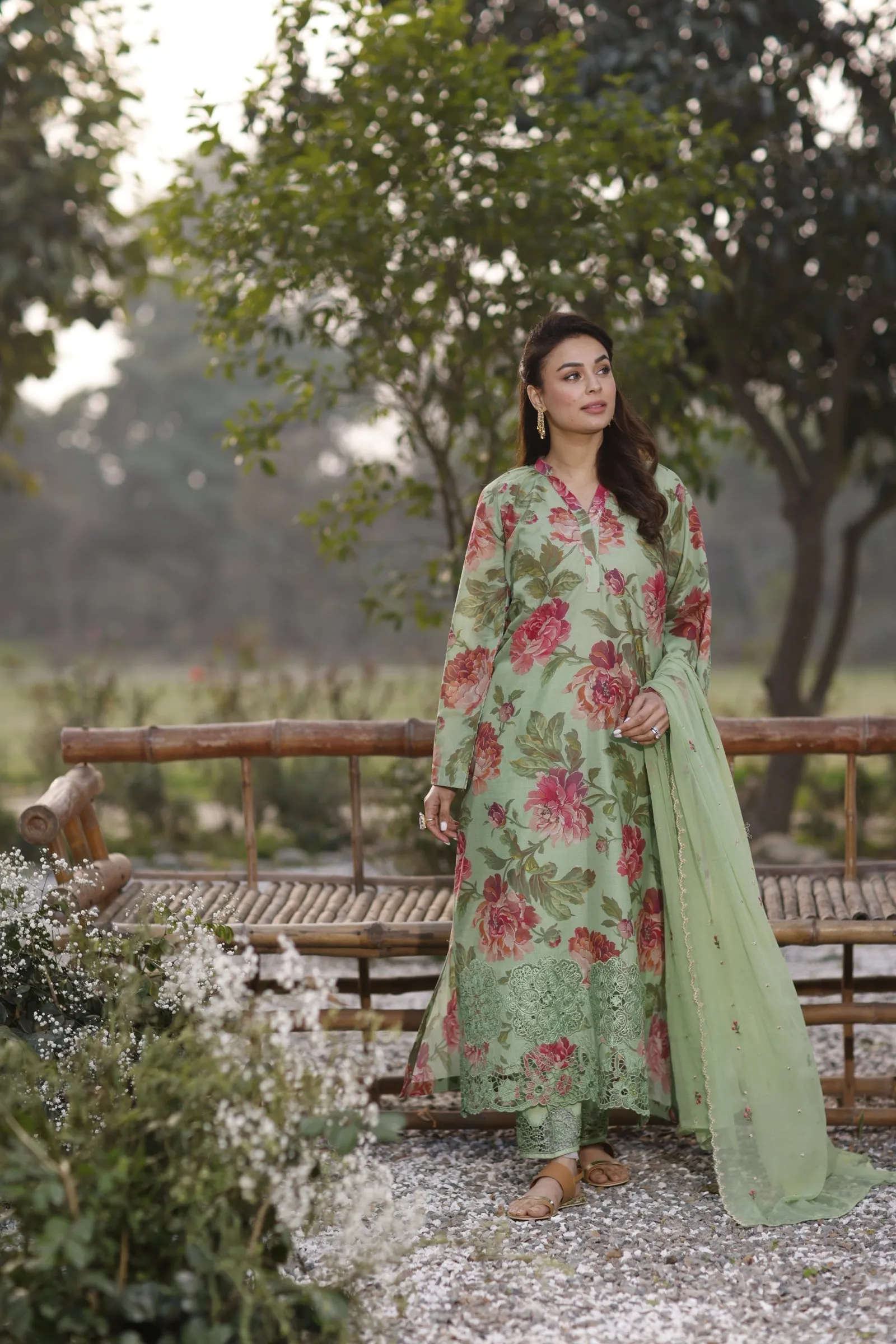 Manara by Maria Asif Baig - Vintage Flora Lawn Collection – OHARA