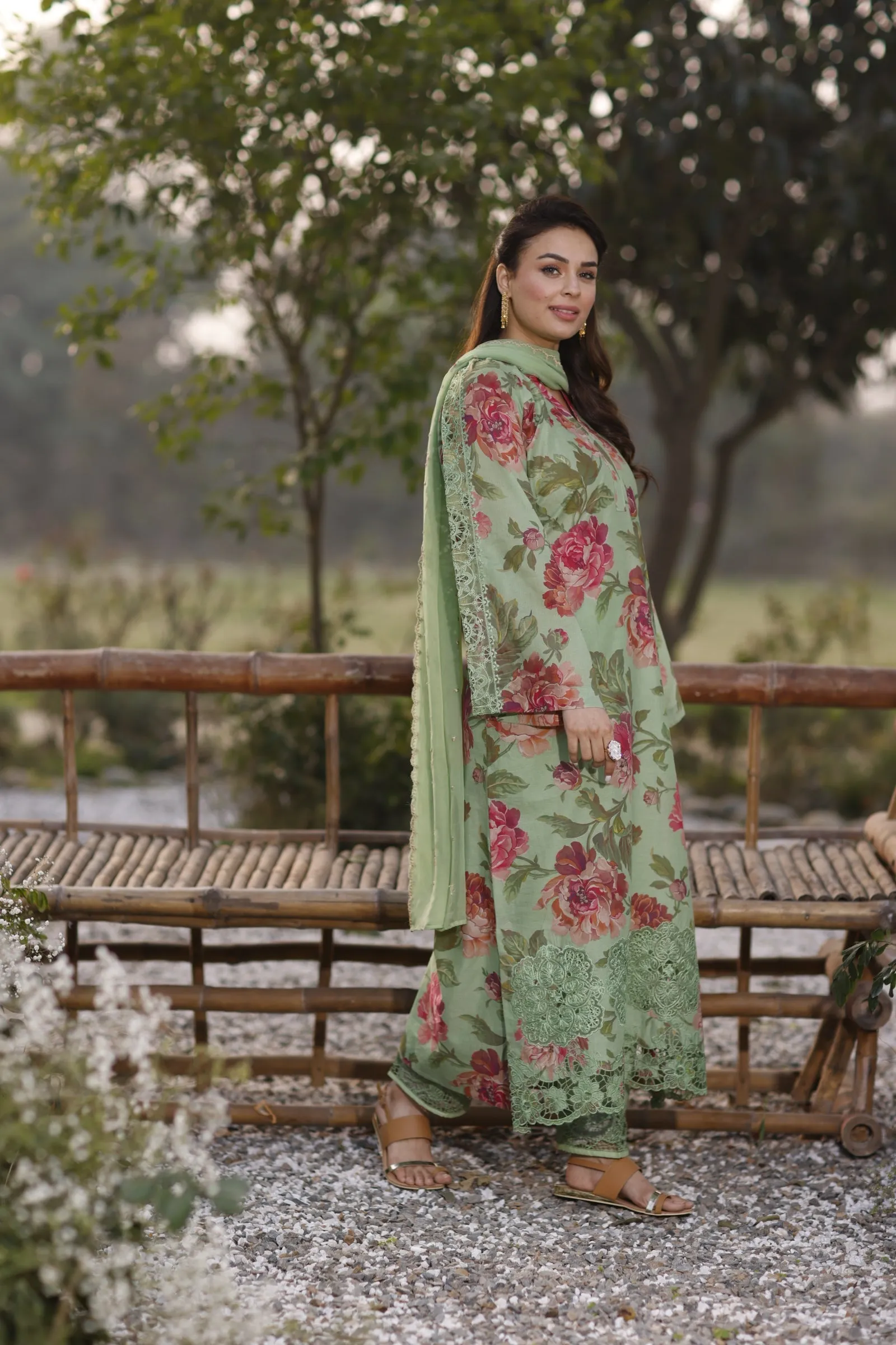 Manara by Maria Asif Baig - Vintage Flora Lawn Collection – OHARA