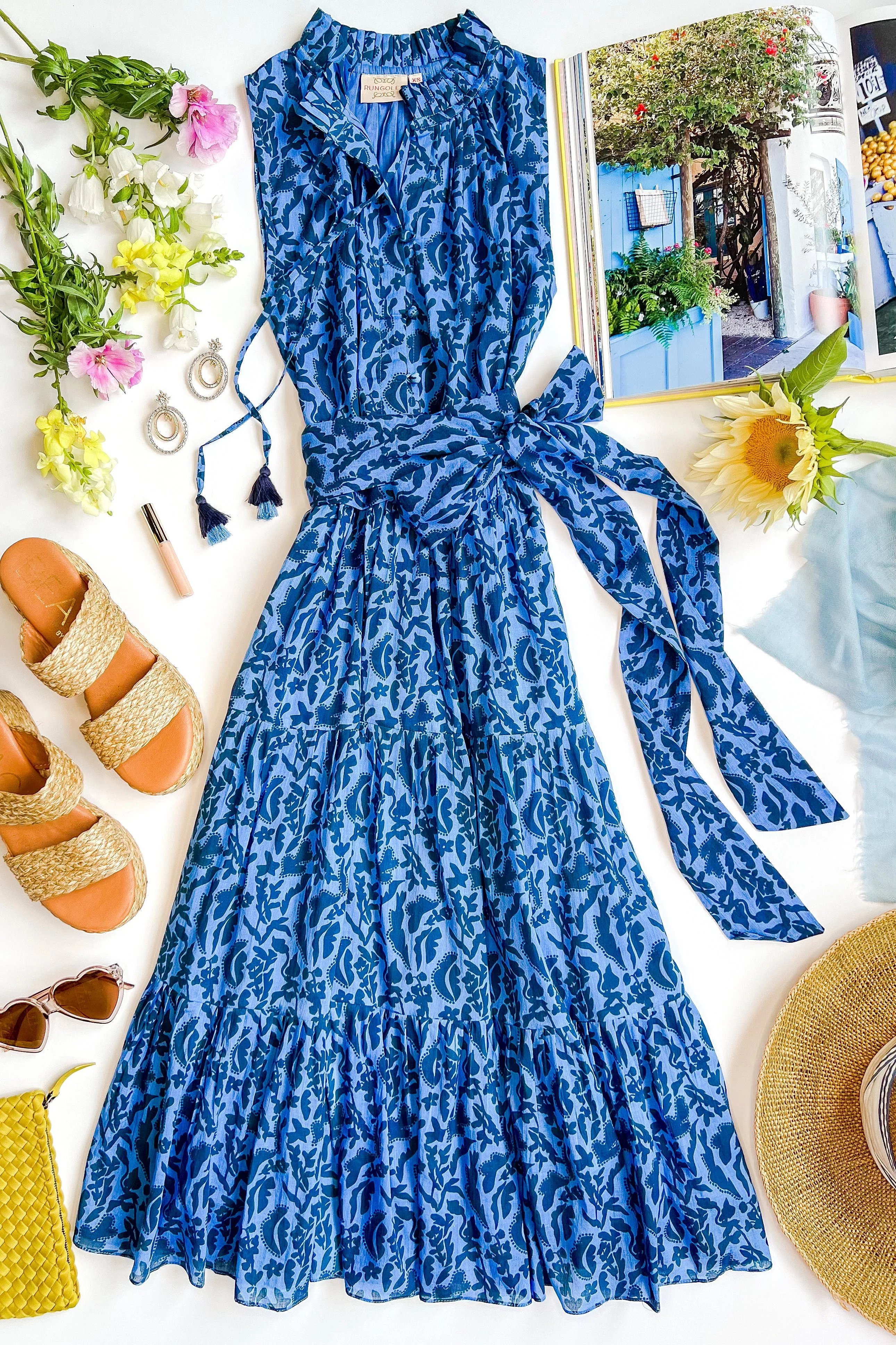 Melodie Sleeveless Cotton Midi Dress