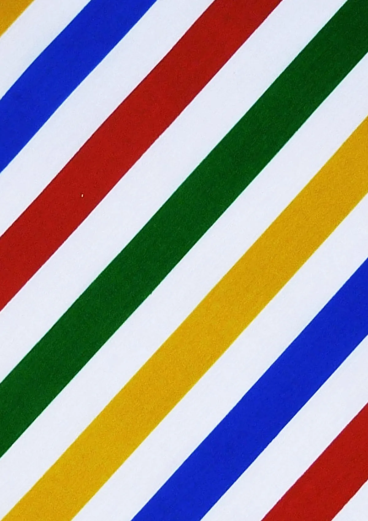 Multicoloured Stripes Polycotton Print Fabric Rainbow Horizontal Lines 45" D#173