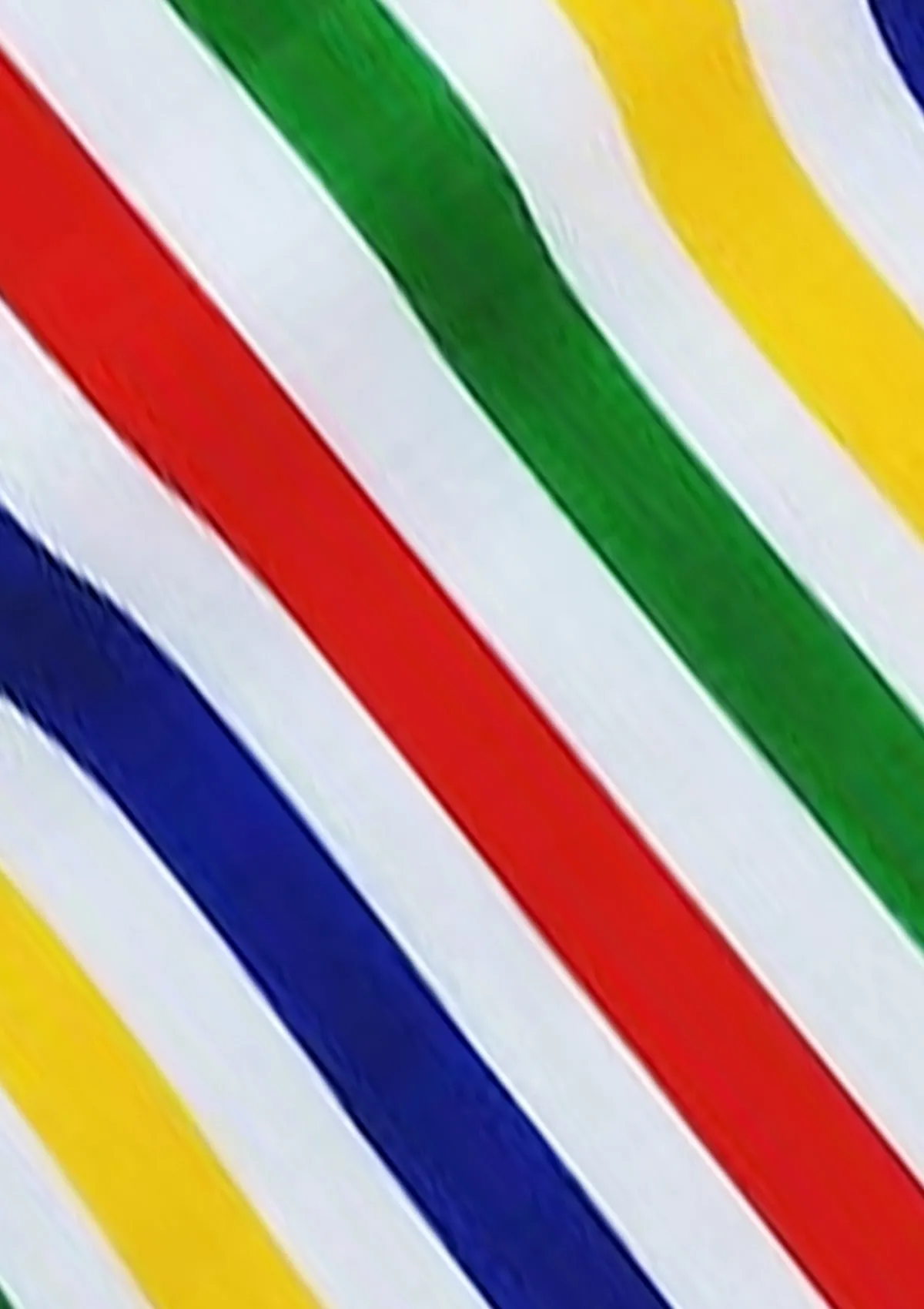 Multicoloured Stripes Polycotton Print Fabric Rainbow Horizontal Lines 45" D#173