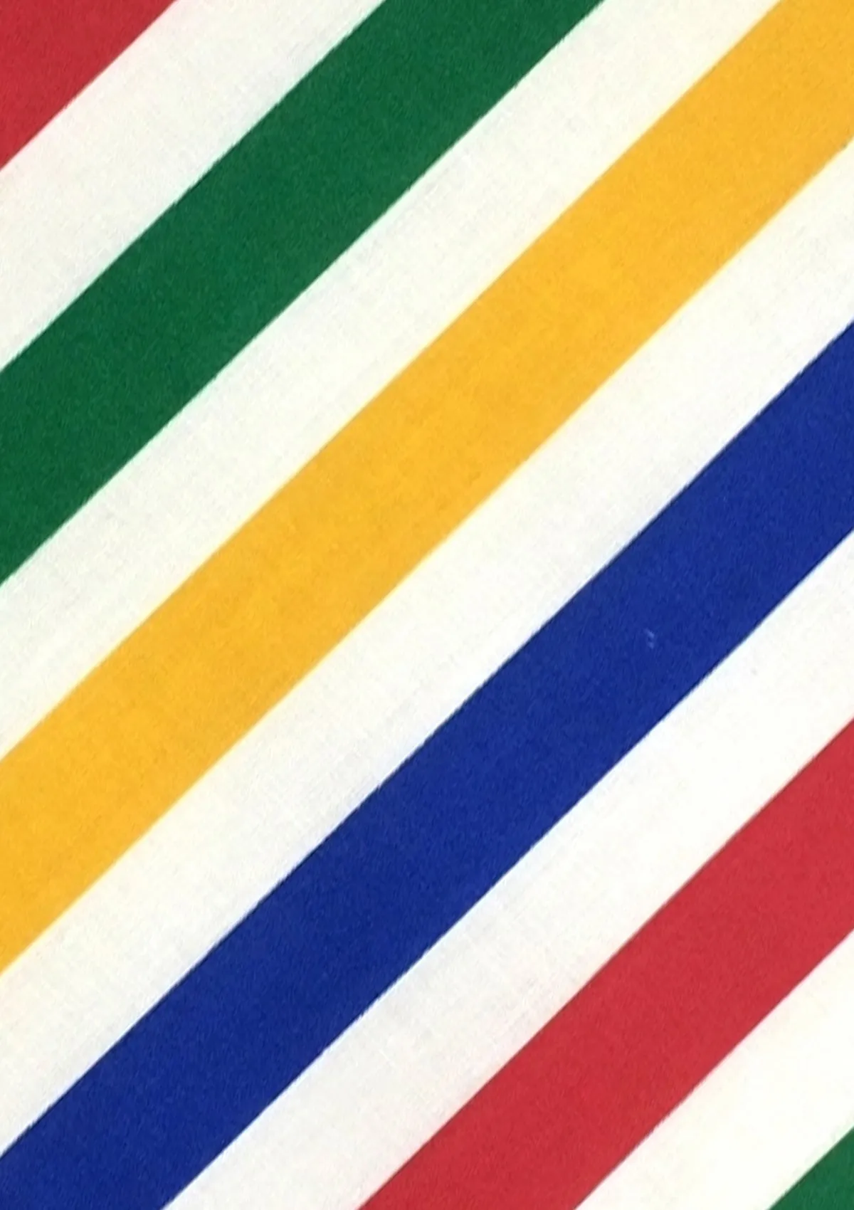 Multicoloured Stripes Polycotton Print Fabric Rainbow Horizontal Lines 45" D#173