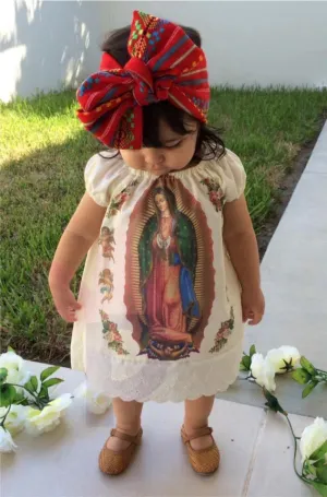 Our Lady of Guadalupe Girls Dress 2 Pc Set
