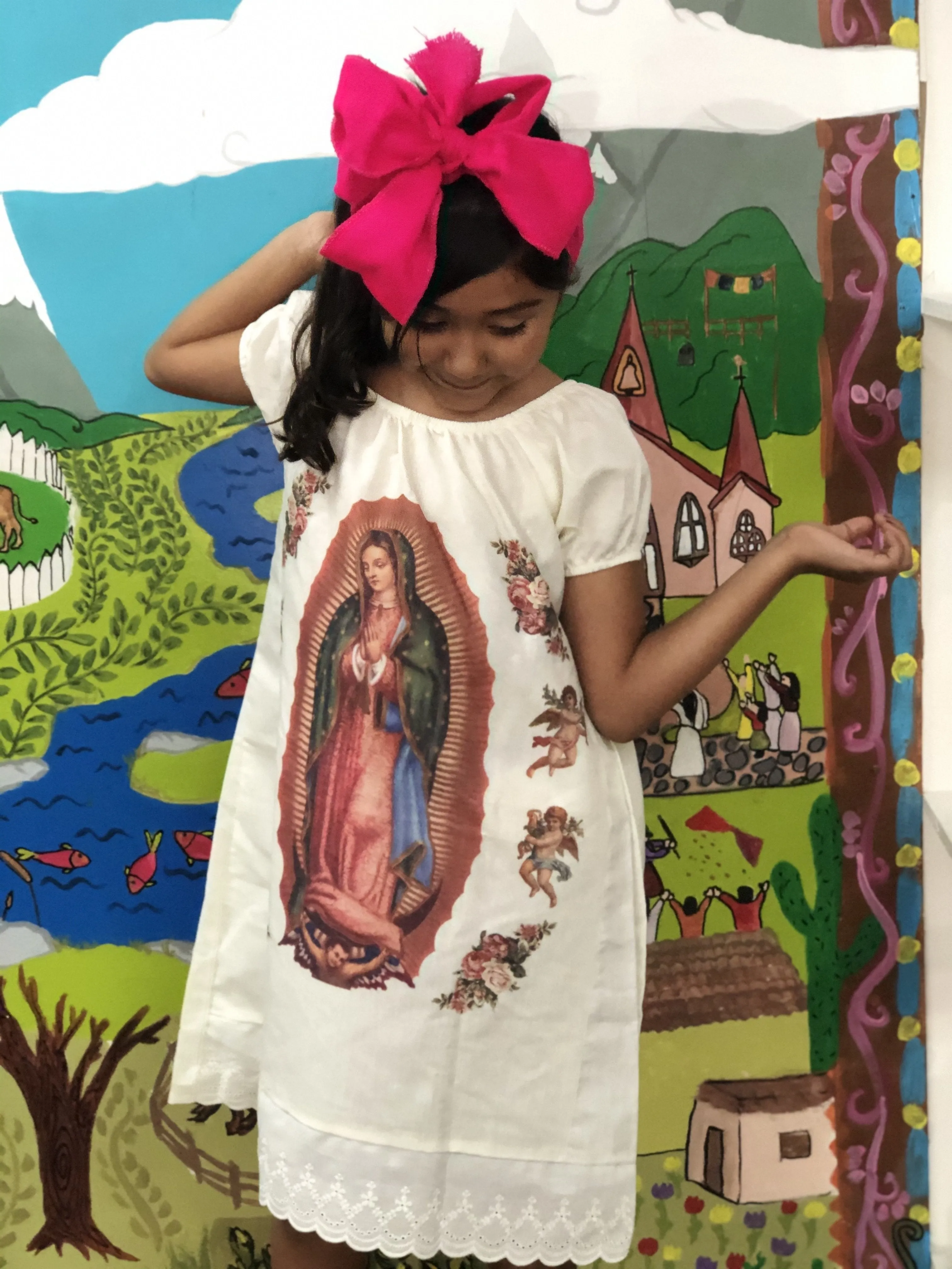 Our Lady of Guadalupe Girls Dress 2 Pc Set