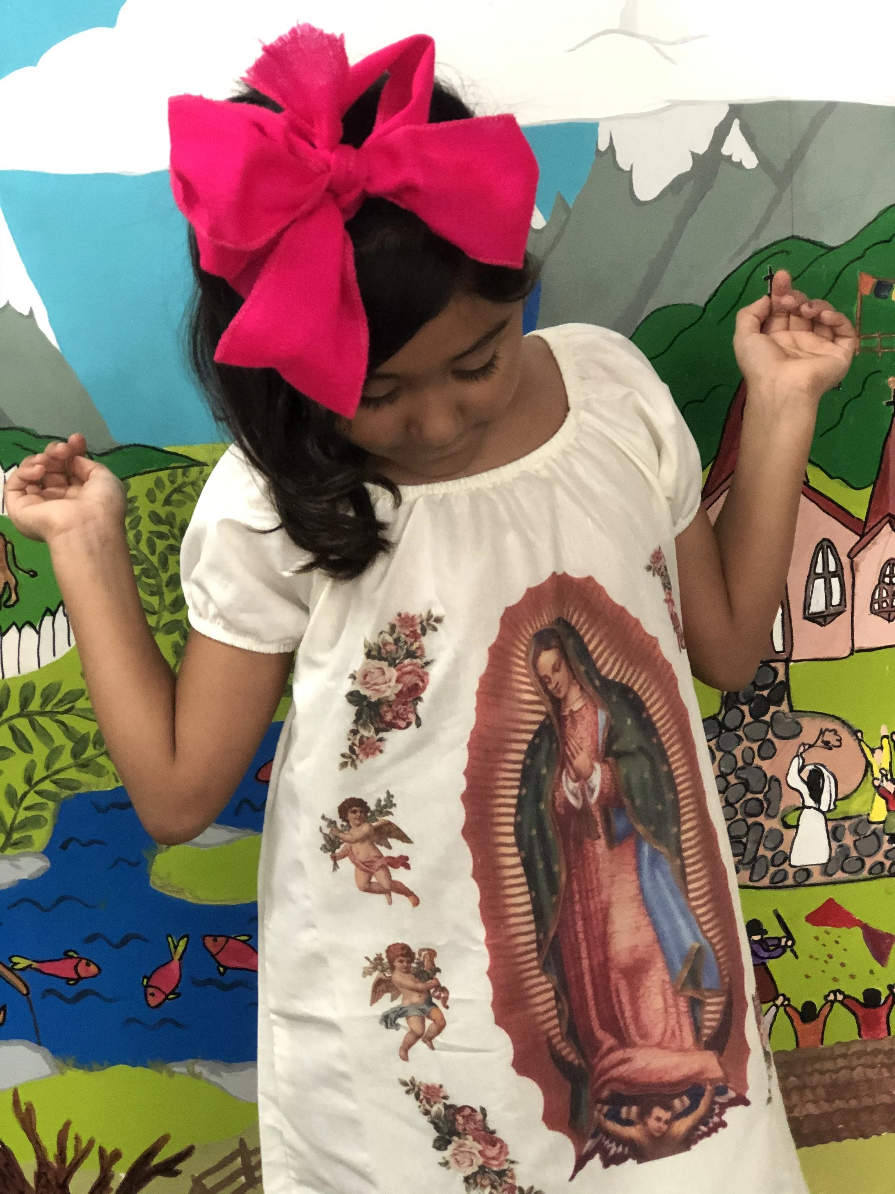 Our Lady of Guadalupe Girls Dress 2 Pc Set