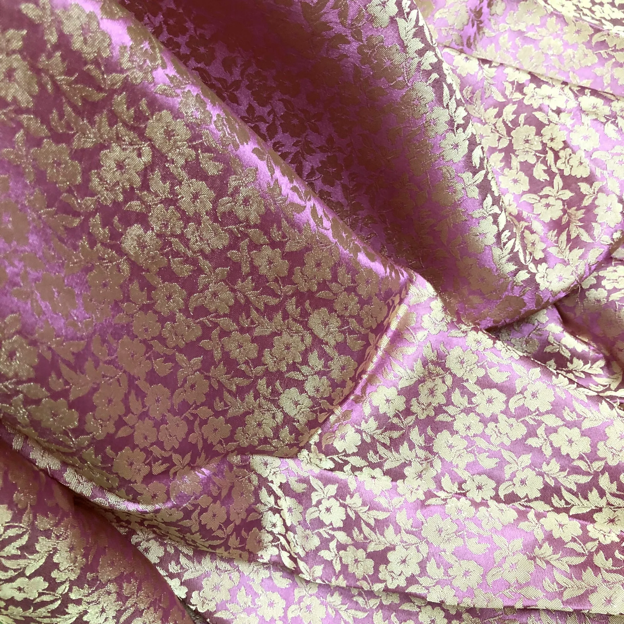 PURE MULBERRY SILK fabric by the yard - Floral silk - Handmade fabric – Dress making – Silk for sewing - Gift for women - Silk apparel fabric