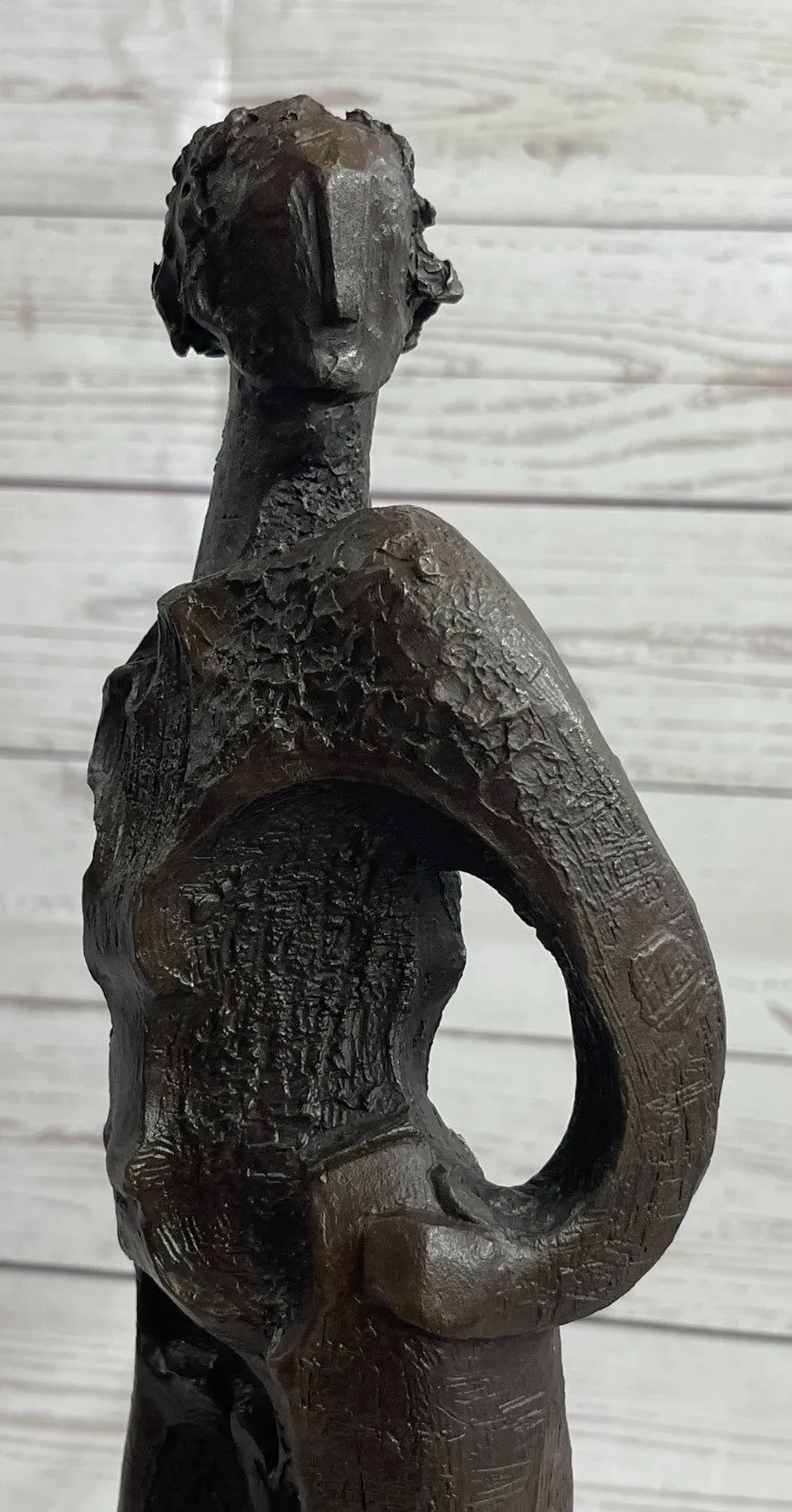 Salvador Dali Modern Art Resting Girl Bronze Bust Statue Sculpture Figure Decor