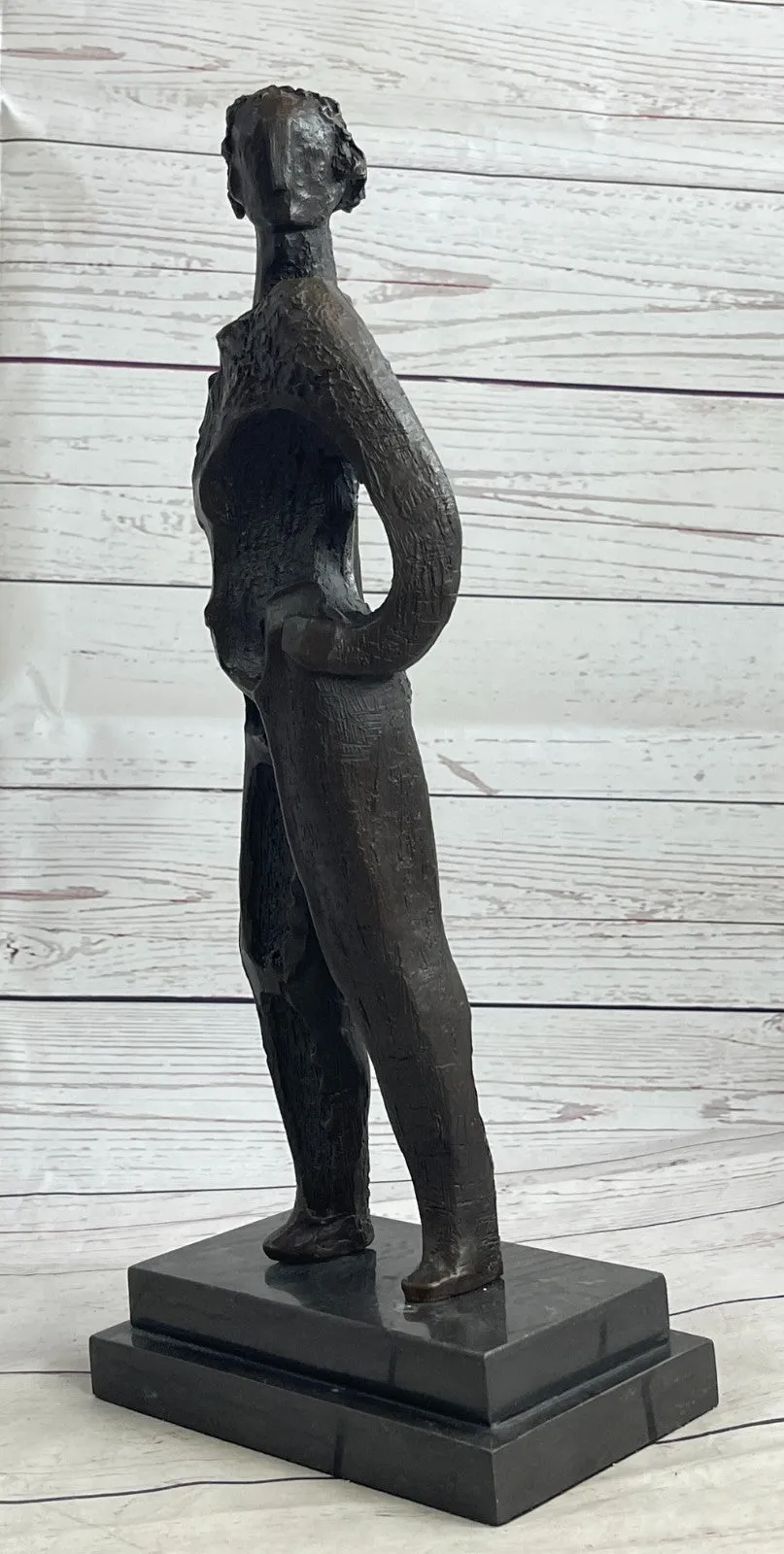 Salvador Dali Modern Art Resting Girl Bronze Bust Statue Sculpture Figure Decor