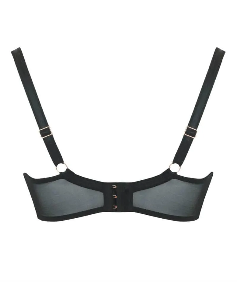Scantilly Peek-A-Boo Lace Bra - Black
